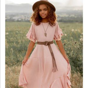 NWT Mia Joyfolie Moranda Ballet Pink Dress Girls sz 10 TWEEN